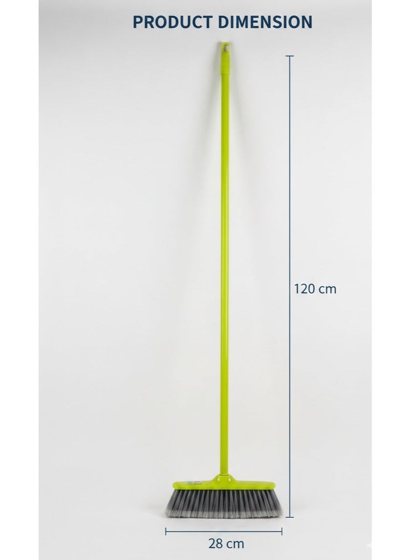 Sweet Home Heavy Duty Floor Broom with Long Handle | Hard Bristle Cleaning Broom for Home, Kitchen, Office, Bathroom & Outdoor Use - Image 4